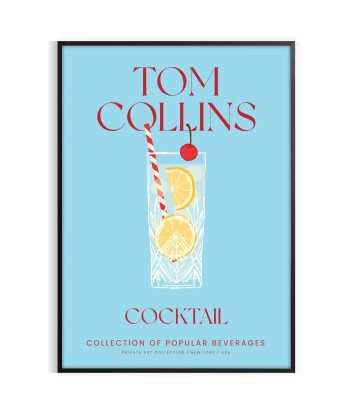 Affiche Cocktails Tom Collins prix