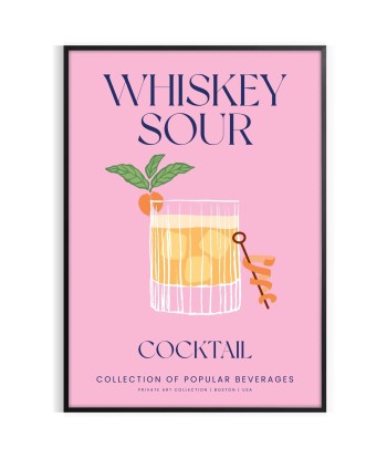 Cocktail Whisky Sour Affiche solde