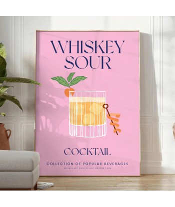 Cocktail Whisky Sour Affiche solde