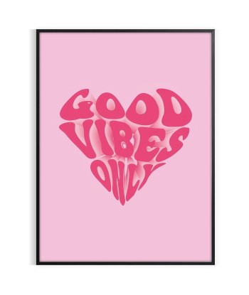 Affiche Motivation Good Vibes Only soldes