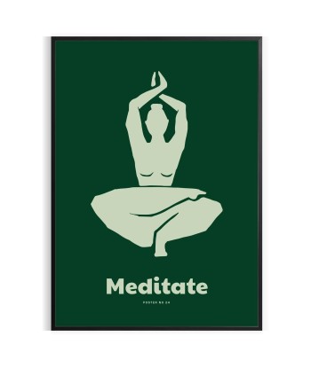 Méditation Yoga Affiche le concept de la Pate a emporter 