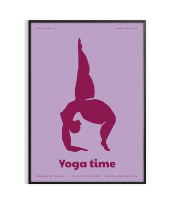 Affiche Temps Yoga s'inspire de l'anatomie humaine