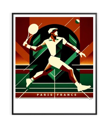 Affiche Vintage D’Affiche Tennis Dans la société mordern