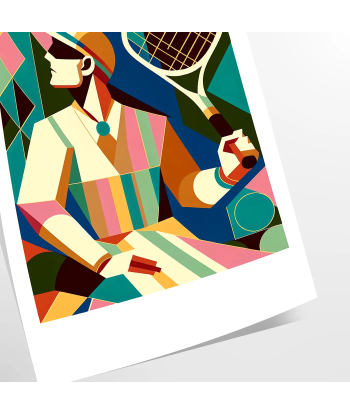 Affiche Tennis Rétro des créatures d'habitude