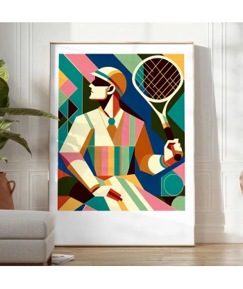 Affiche Tennis Rétro des créatures d'habitude