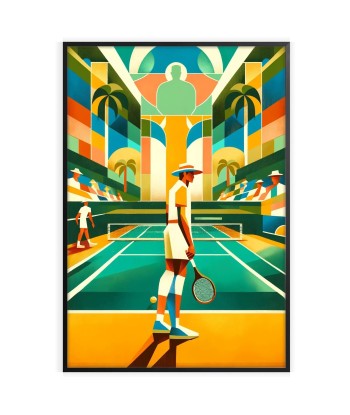 Affiche Vintage Affiche Tennis 4 s'inspire de l'anatomie humaine