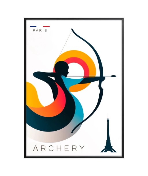 Affiche Tir L'Arc Paris Affiche Dans la société mordern