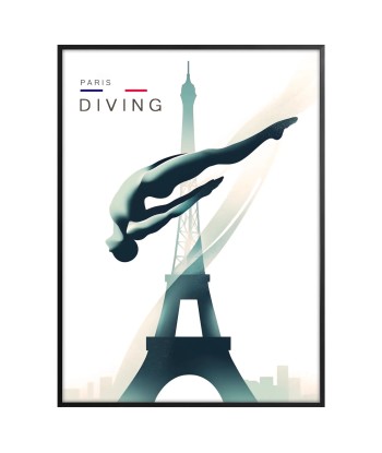 Plongée Affiche Paris Poster Natation de France