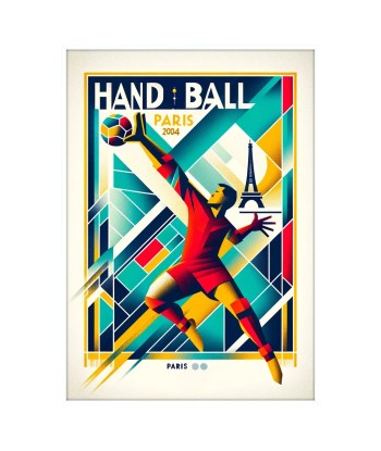 Affiche Handball Affiche Paris paiement sécurisé