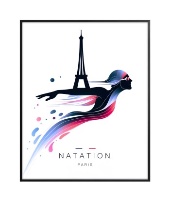 Affiche Natation Paris Affiche 2 2023