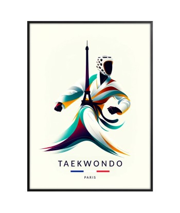 Taekwondo Affiche Paris Poster Dans la société mordern