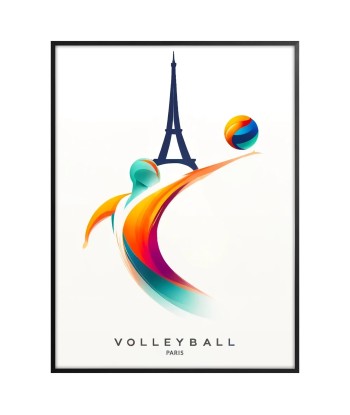 Volley-Ball Affiche Paris Poster l'évolution des habitudes 