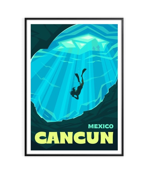 Affiche Voyage Affiche Cancun pas chere