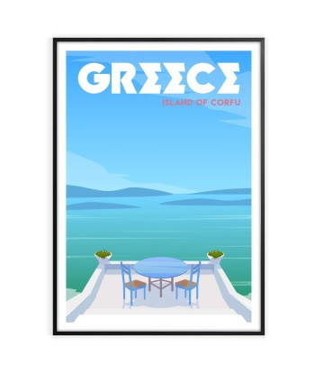 Corfou Affiche Grèce Affiche Poster Venez découvrir notre 