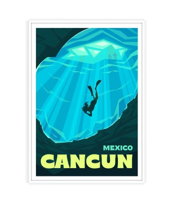 Affiche Voyage Affiche Cancun pas chere