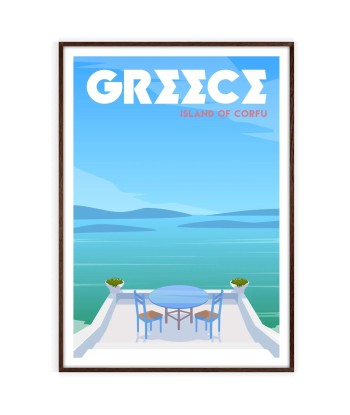 Corfou Affiche Grèce Affiche Poster Venez découvrir notre 