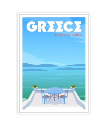 Corfou Affiche Grèce Affiche Poster Venez découvrir notre 