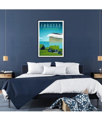 Foroyar Poster Danmark Voyage Affiche destockage