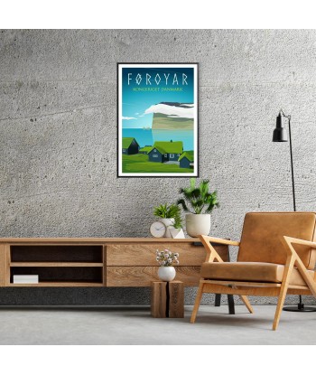 Foroyar Poster Danmark Voyage Affiche destockage