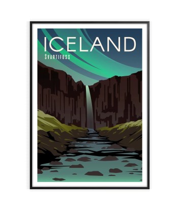 Affiche Voyage Affiche Islande Par le système avancé 