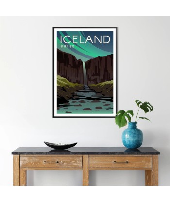 Affiche Voyage Affiche Islande Par le système avancé 