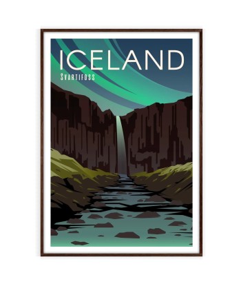 Affiche Voyage Affiche Islande Par le système avancé 