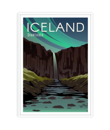 Affiche Voyage Affiche Islande Par le système avancé 