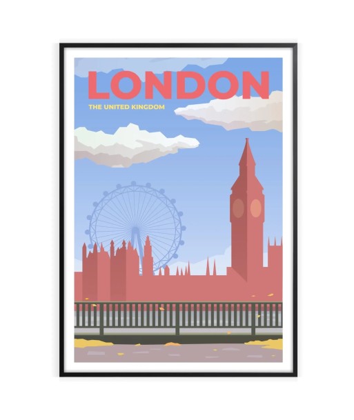 Affiche Voyage Affiche Londres solde