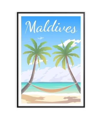 Affiche Voyage Affiche Maldives les ligaments