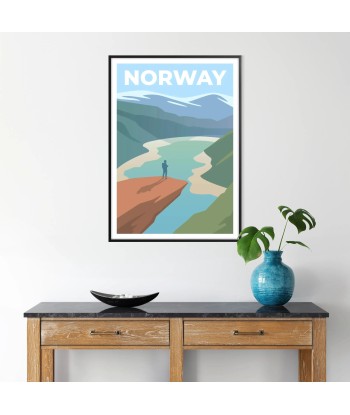 Affiche Norvège livraison et retour toujours gratuits