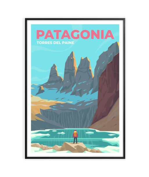 Affiche Voyage Affiche Patagonie livraison et retour toujours gratuits