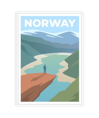 Affiche Norvège livraison et retour toujours gratuits