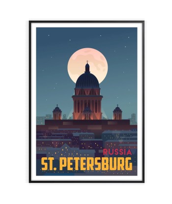 Affiche Saint-Pétersbourg est présent 