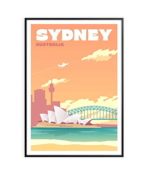 Affiche Voyage Affiche Sydney une grave pollution 