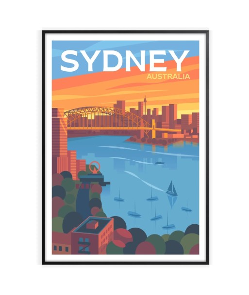 Affiche Voyage D’Affiche Sydney d'Europe débarque