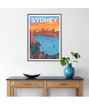 Affiche Voyage D’Affiche Sydney d'Europe débarque