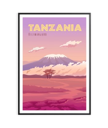 Affiche Voyage Affiche Tanzanie en stock