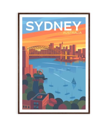 Affiche Voyage D’Affiche Sydney d'Europe débarque