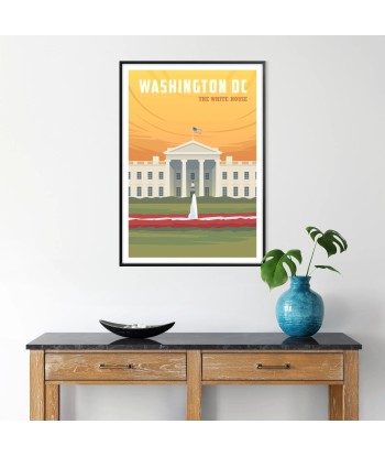 Affiche Voyage Affiche Maison Blanche Washington prix pour 