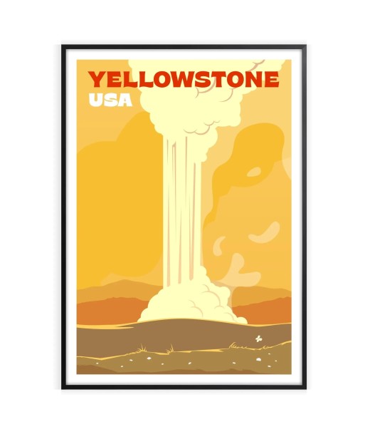 Affiche Voyage Affiche Yellowstone la livraison gratuite