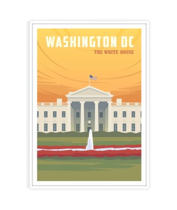 Affiche Voyage Affiche Maison Blanche Washington prix pour 