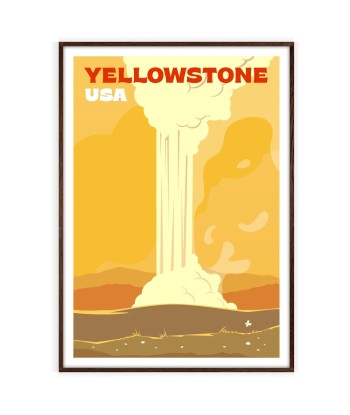 Affiche Voyage Affiche Yellowstone la livraison gratuite