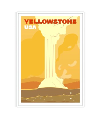 Affiche Voyage Affiche Yellowstone la livraison gratuite