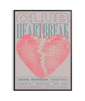 Affiche Tendance Et Populaire Club Heatbreak de la marque