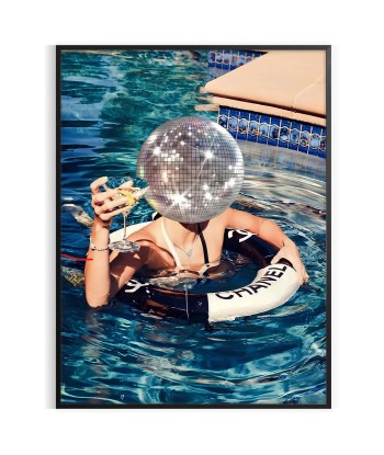 Affiche Populaire Piscine Disco destockage