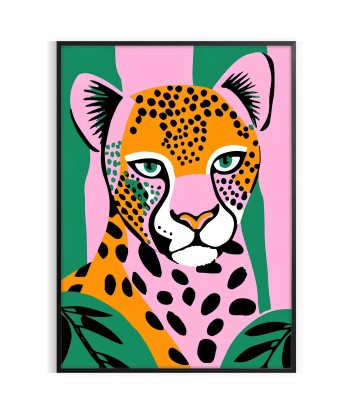 Affiche Populaire Représentant Un Jaguar solde