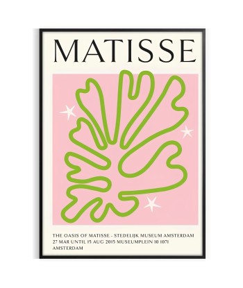 Affiche Populaire Matisse Vert Rose des créatures d'habitude