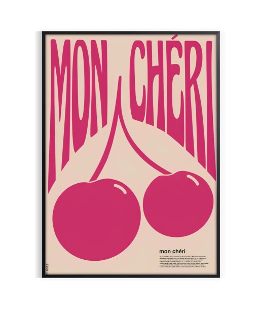 Affiche Graphique Cuisine Mon Chri Cherries meilleur choix