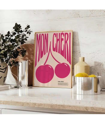 Affiche Graphique Cuisine Mon Chri Cherries meilleur choix