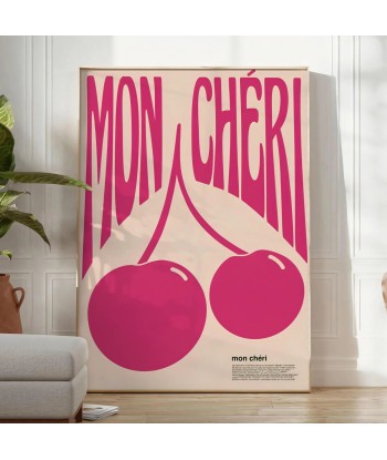 Affiche Graphique Cuisine Mon Chri Cherries meilleur choix